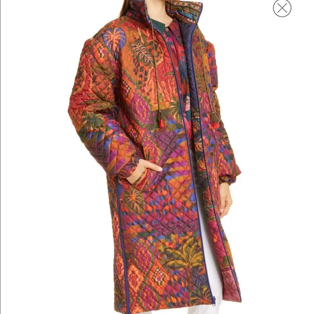 FARM Rio Multicolor Quilted Coat - Picture 3 of 9